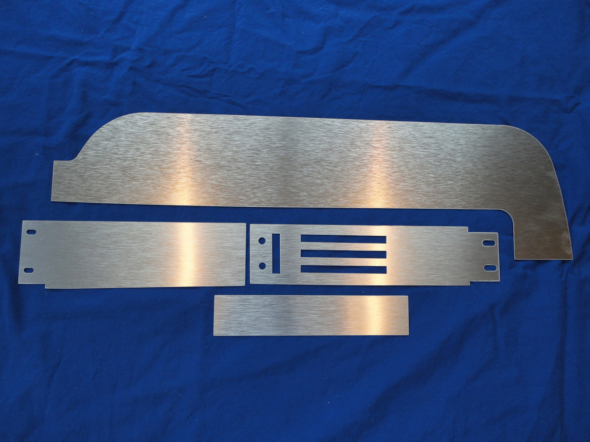 1967 Ford Mustang Deluxe Brushed Aluminum Passenger Side Dash