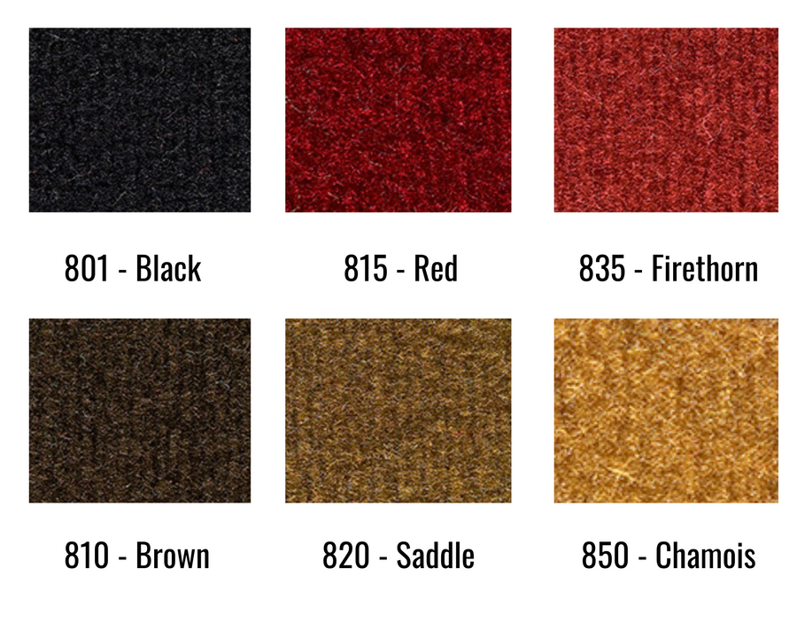 1974-1978 Ford Mustang II Carpet Colors